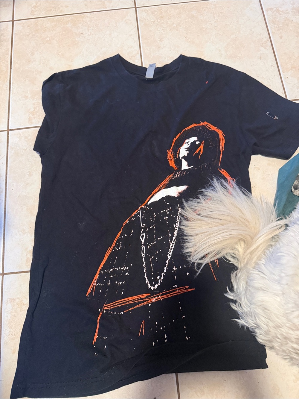Next Level Apparel Black Short Sleeve Tee with Orange Graphic willow tour